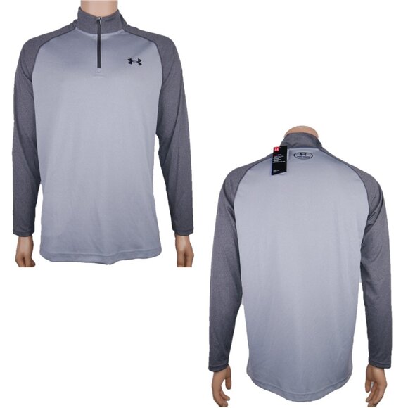 Under Armour Men's Size M Quarter Zip Pullover Shirt Jacket Heatgear NWT - Picture 1 of 5